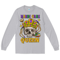 Moon Dust Skull Mardi Gras queen Long Sleeve Tee - FaDigitalArtStudio