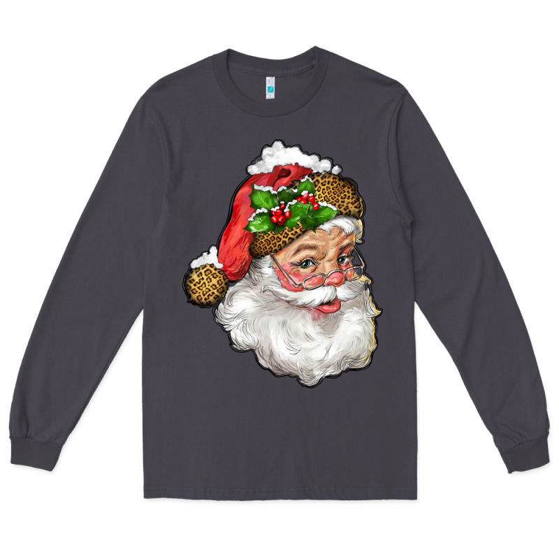 Santa With Snow Long Sleeve Tee by RanaPortraitStore | Teevron
