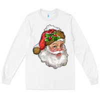 White santa with snow Long Sleeve Tee - RanaPortraitStore