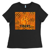 Black tiger paws Ladies Tee - TumblerDesignByShophia