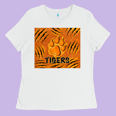 Tiger Paws Ladies Tee Designed By Tumblerdesignbyshophia