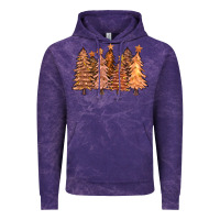 Cloud Purple melanin christmas trees with lights Vintage Hoodie - FaDigitalArtStudio