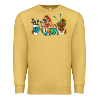 Antique Gold indian coffee cups Premium Sweatshirt - AdoDesignShop