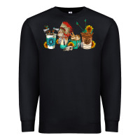 Black indian coffee cups Premium Sweatshirt - AdoDesignShop