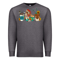 Charcoal Heather indian coffee cups Premium Sweatshirt - AdoDesignShop