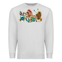 Dove Grey indian coffee cups Premium Sweatshirt - AdoDesignShop