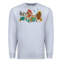 Heather Grey indian coffee cups Premium Sweatshirt - AdoDesignShop
