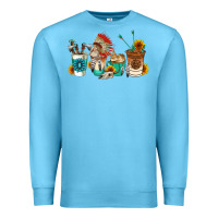 Ocean Blue indian coffee cups Premium Sweatshirt - AdoDesignShop