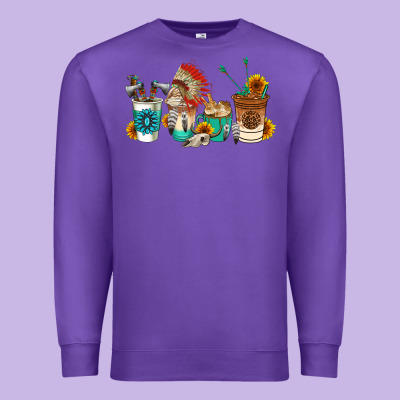 Indian Coffee Cups Premium Sweatshirt Designed By Adodesignshop
