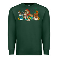Sports Green indian coffee cups Premium Sweatshirt - AdoDesignShop