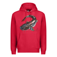 Cardinal Catfish Illustrations Premium Hoodie - LillyAllenDesigns