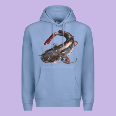 Catfish Illustrations Premium Hoodie Designed By Lillyallendesigns
