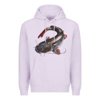 Lilac Catfish Illustrations Premium Hoodie - LillyAllenDesigns