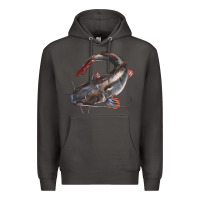 Smoke Catfish Illustrations Premium Hoodie - LillyAllenDesigns