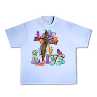 Grape Ice He is alive Easter Day Urban Heavy Tee - CowGirlArtShop