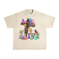 Sandshell He is alive Easter Day Urban Heavy Tee - CowGirlArtShop
