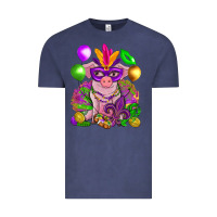 Vintage Denim Mardi Gras Pig Vintage Tee - HowdyJamesFarm