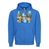 True Royal winter coffee gnome Zipper Hoodie - BarkalooDesign