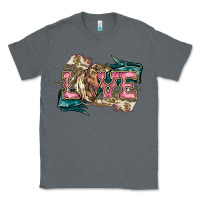 Charcoal Heather Love Horse Classic Tee - HowdyJamesFarm