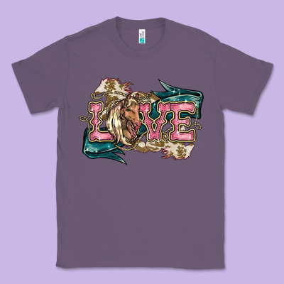 Love Horse Classic Tee Designed By Howdyjamesfarm