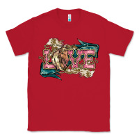 Red Love Horse Classic Tee - HowdyJamesFarm