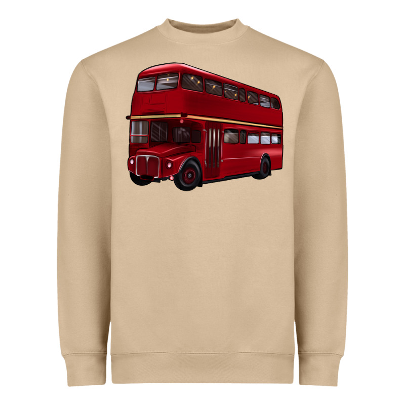 Double Decker Bus Heavyweight Sweatshirt by Artiststas | Teevron