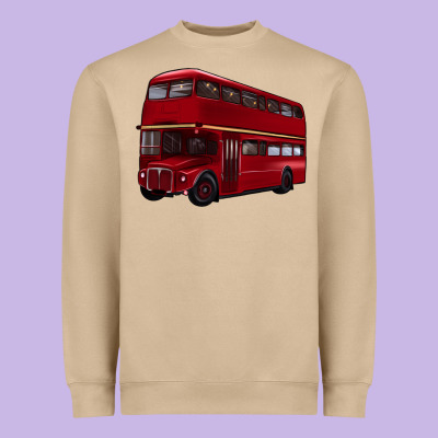 Double Decker Bus Heavyweight Sweatshirt Designed By Artiststas