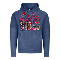 Vintage Denim valentine vibes olivia Vintage Hoodie - OliviaCreatesArt