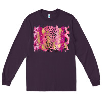 Plum Cancer Brushstroke Long Sleeve Tee - FaDigitalArtStudio
