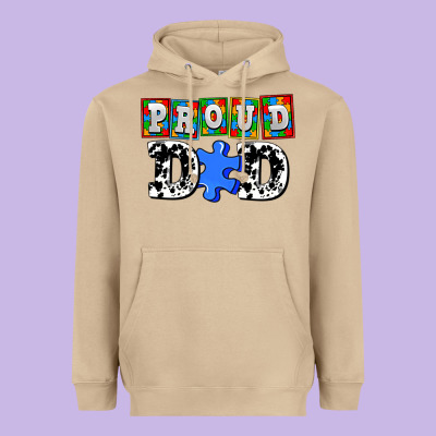 Proud Dad Heavyweight Hoodie Designed By Adodesignshop