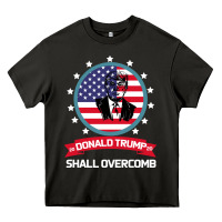 Asphalt DONALD TRUMP 2016 WE SHALL OVERCOMB Heavy Core Tee - Bettercallsaul