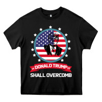 Black DONALD TRUMP 2016 WE SHALL OVERCOMB Heavy Core Tee - Bettercallsaul