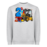 Heather Grey forklift birthday two Heavyweight Sweatshirt - Artiststas