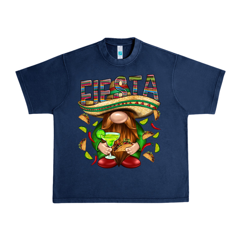 Fiesta Gnome With Tacos Mexico Urban Heavy Tee by HowdyJamesFarm | Teevron