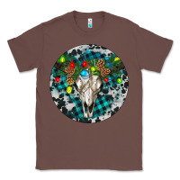 Chestnut Bull Skull Christmas Classic Tee - RanaPortraitStore