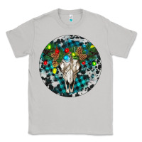 Moon Dust Bull Skull Christmas Classic Tee - RanaPortraitStore