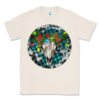Natural Bull Skull Christmas Classic Tee - RanaPortraitStore