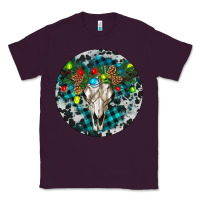 Plum Bull Skull Christmas Classic Tee - RanaPortraitStore