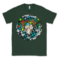 Sports Green Bull Skull Christmas Classic Tee - RanaPortraitStore
