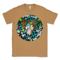 Toasted Coconut Bull Skull Christmas Classic Tee - RanaPortraitStore
