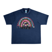 Navy western nurse rainbow Urban Heavy Tee - RanaPortraitStore