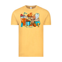 Vintage Mustard Basketball coffee cups Vintage Tee - HowdyJamesFarm
