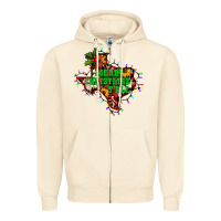 Sandshell merry Christmas y'all Texas map Zipper Hoodie - BarkalooDesign