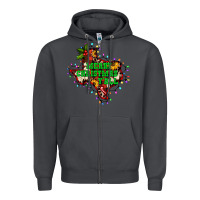 Smoke merry Christmas y'all Texas map Zipper Hoodie - BarkalooDesign