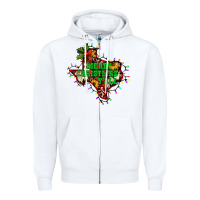 White merry Christmas y'all Texas map Zipper Hoodie - BarkalooDesign
