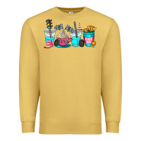 Antique Gold race day coffe cup Premium Sweatshirt - AdoDesignShop
