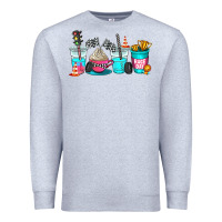 Heather Grey race day coffe cup Premium Sweatshirt - AdoDesignShop
