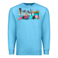Ocean Blue race day coffe cup Premium Sweatshirt - AdoDesignShop