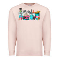 Pale Pink race day coffe cup Premium Sweatshirt - AdoDesignShop