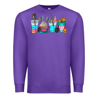 Purple race day coffe cup Premium Sweatshirt - AdoDesignShop